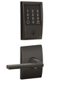 Schlage Encode WiFi Enabled Electronic Keypad Deadbolt and Latitude Lever Set with Century Trim