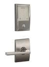 Schlage Encode WiFi Enabled Electronic Keypad Deadbolt and Latitude Lever Set with Century Trim