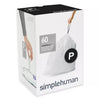 simplehuman® Code P 50-60 Liter Custom Fit Liners