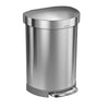 simplehuman® Semi-Round 60-Liter Step-On Trash Can with Liner Rim