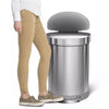 simplehuman® Semi-Round 60-Liter Step-On Trash Can with Liner Rim