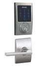 Schlage Connect Century Touchscreen Electronic Deadbolt with Z-Wave Plus Technology and Passage Latitude Lever and Decorative Century Trim