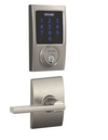 Schlage Connect Century Touchscreen Electronic Deadbolt with Z-Wave Plus Technology and Passage Latitude Lever and Decorative Century Trim