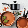 Farberware® Glide™ Nonstick Copper Ceramic 12-Piece Cookware Set