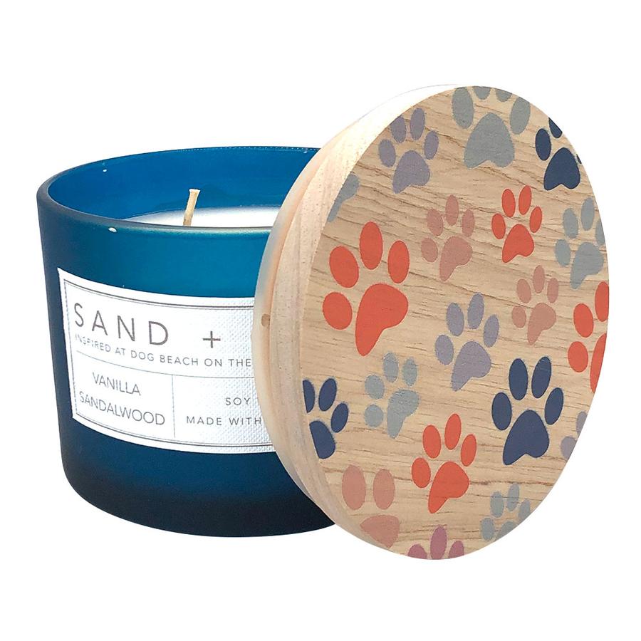 Sand + Paws Teakwood 12 oz Scented Candle