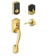 Schlage Camelot Touch Entry Handleset with Left Handed Accent Lever